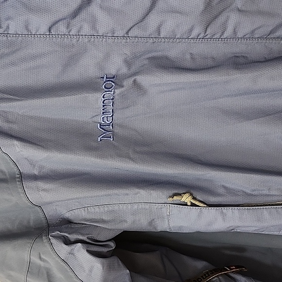 Marmot Women's Jacket  Rain Coat Outdoor Blue  Detachable Hood Size Medium - Picture 11 of 16